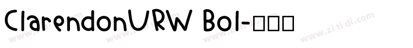 ClarendonURW Bol字体转换